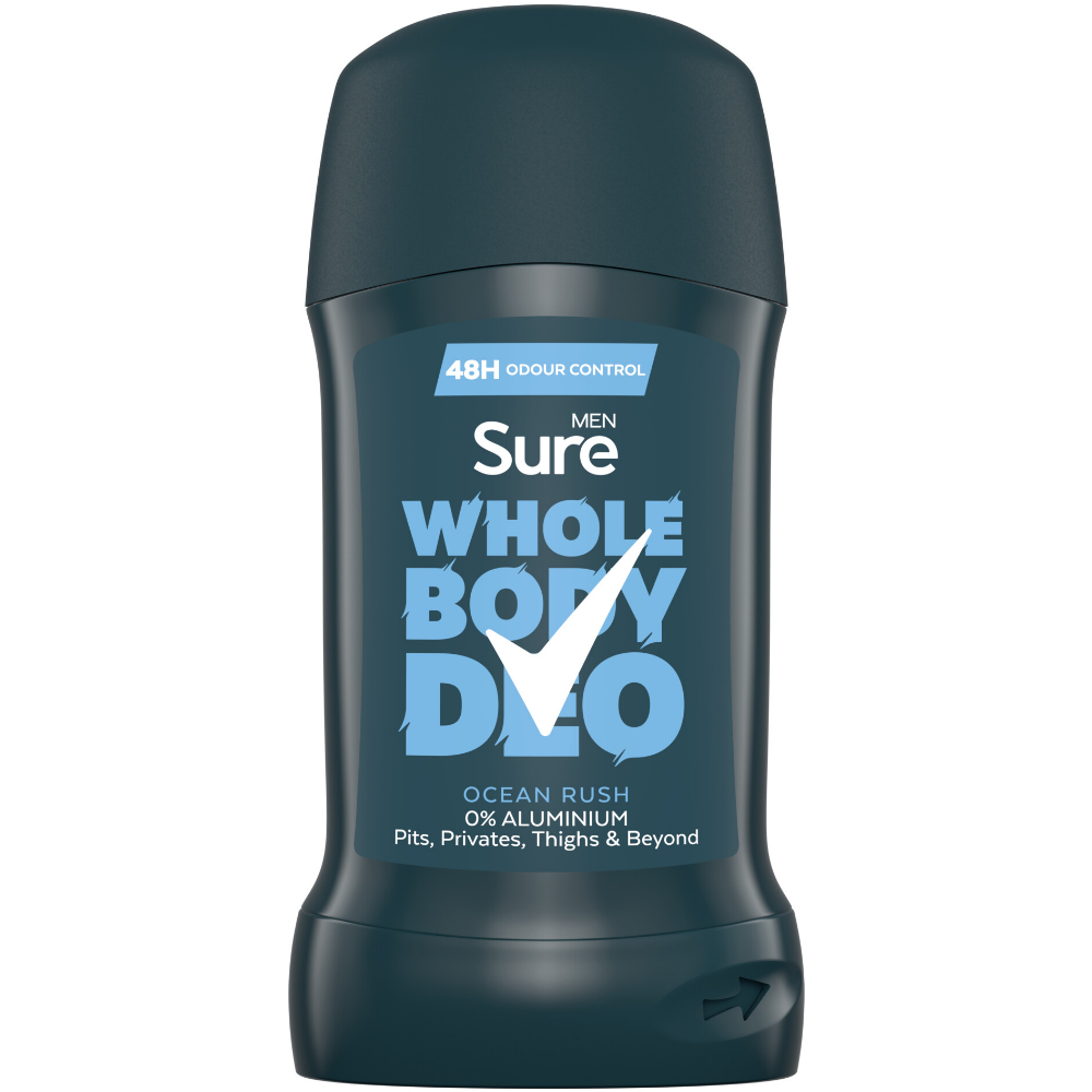 Sure Men 48h Ocean Rush Whole Body Deodorant Stick 50ml – Justmylook
