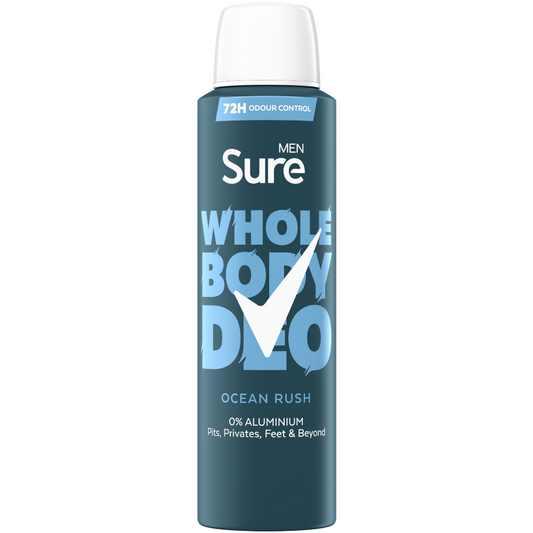 Sure Men 72h Ocean Rush Whole Body Deodorant Spray 150ml