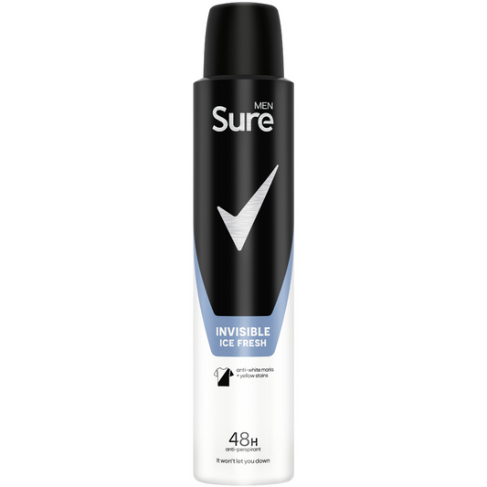 Sure Men 48h Invisible Ice Fresh Anti-Perspirant Deodorant Spray 200ml