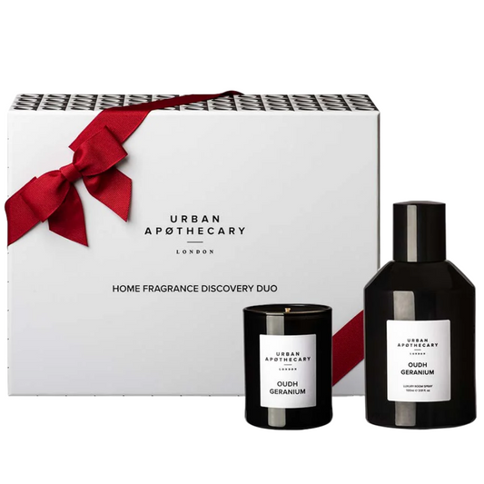 Urban Apothecary Oudh Geranium Home Fragrance Discovery Duo