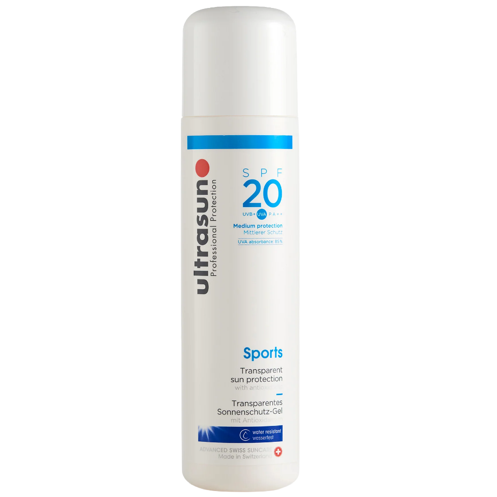 Ultrasun Sports Transparent Sun Protection Gel PA++ SPF20 200ml