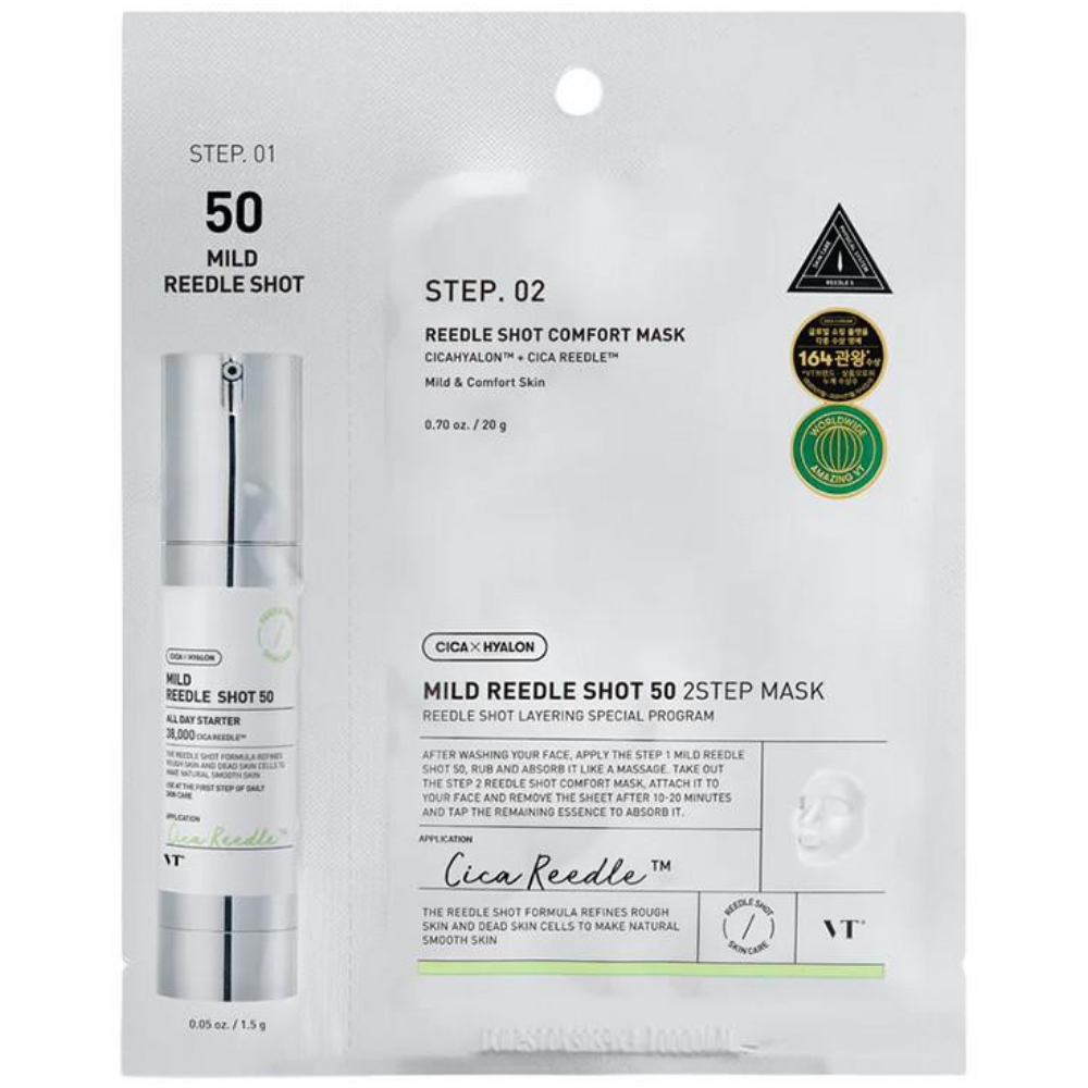 VT Cosmetics Mild Reedle Shot 50 2-Step Mask 25g