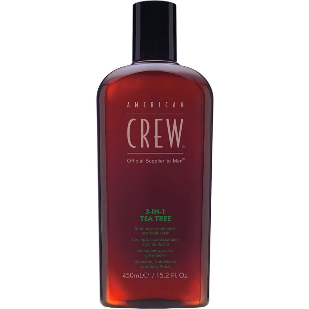 American Crew 3 In 1 Tea Tree Shampoo, Conditioner & Body Wash 450ml