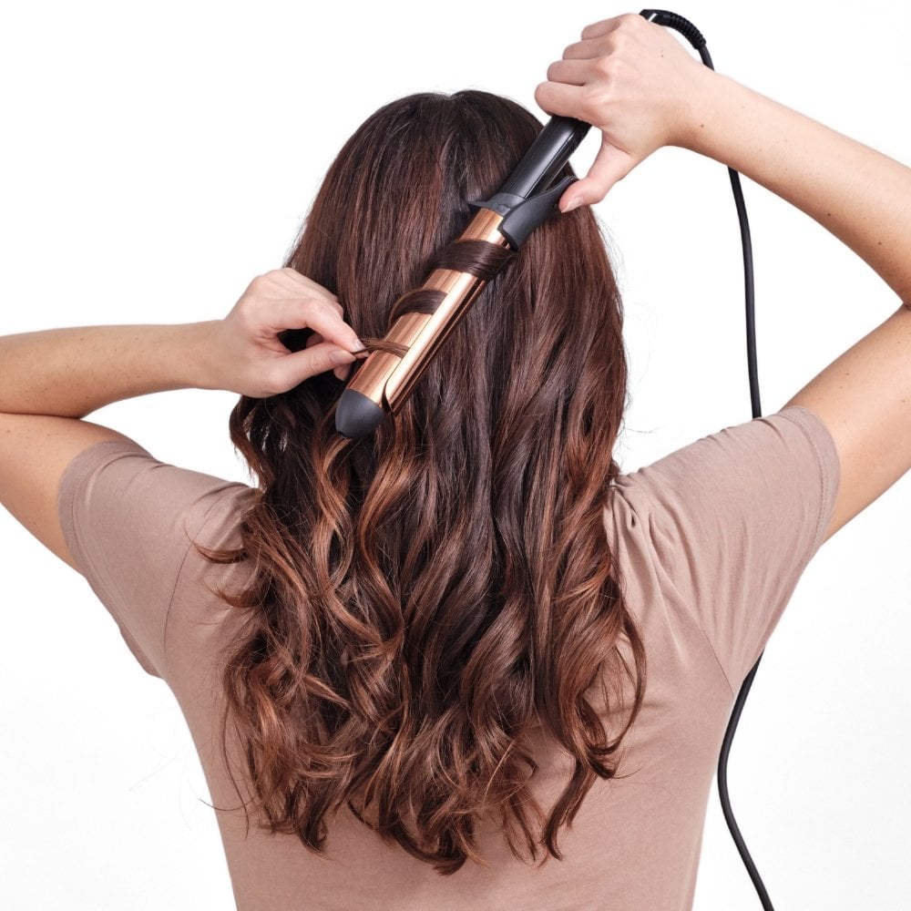 BaByliss Titanium Brilliance Curls Tong 32mm Rose Gold 2357U