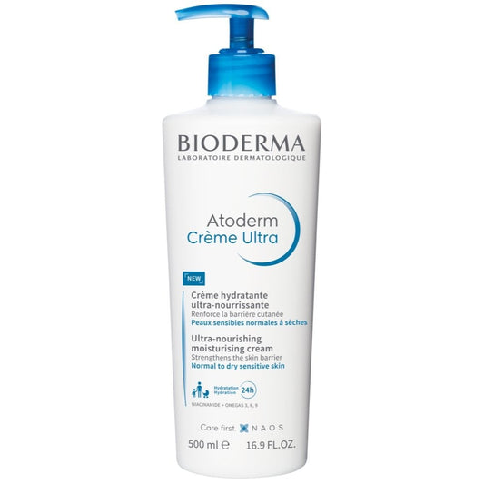 Bioderma Atoderm Ultra Nourishing Facial Moisturising Cream 500ml