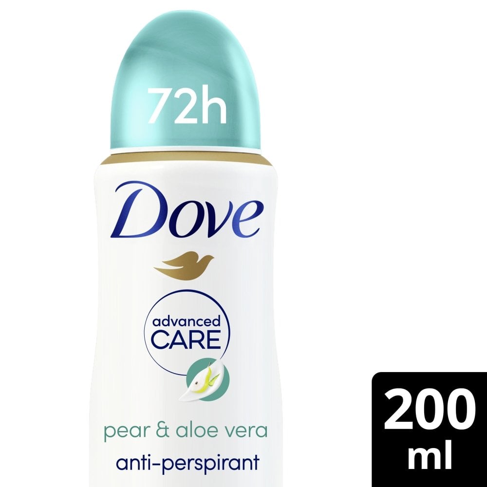 Dove Advanced Care 72h Go Fresh Pear & Aloe Vera Anti-Perspirant Deodorant  Spray 200ml – Justmylook