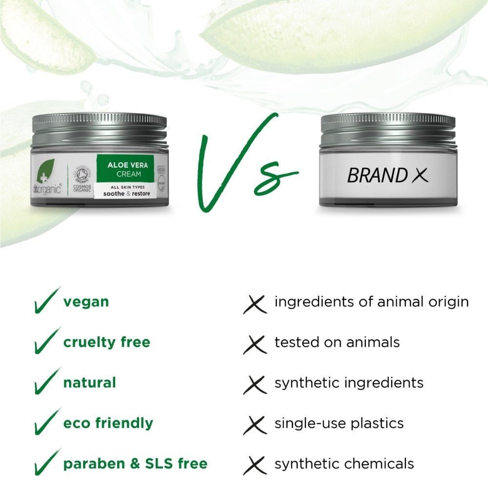 Dr. Organic Aloe Vera Cream 50ml – Justmylook