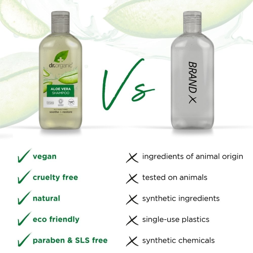 Dr. Organic Aloe Vera Shampoo & Conditioner Twin 2 x 265ml – Justmylook