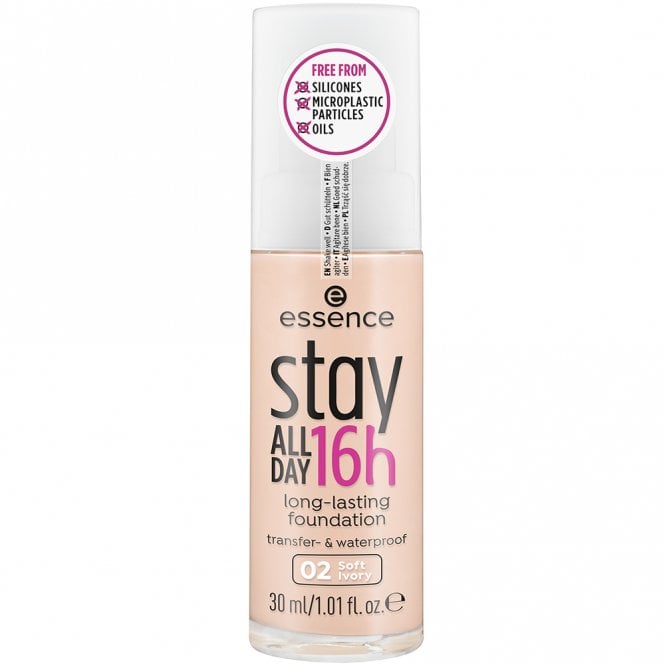Essence Stay All Day 16h Longlasting Foundation 30ml - 02 Soft Ivory