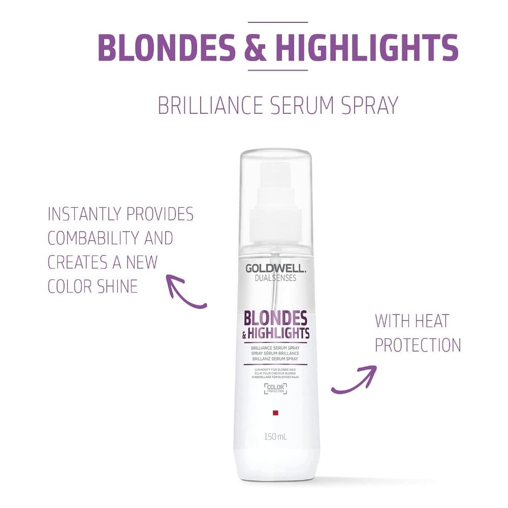 Goldwell Dualsenses Blonde & Highlights Brilliance Serum Spray 150ml – Shine & Combability Booster
