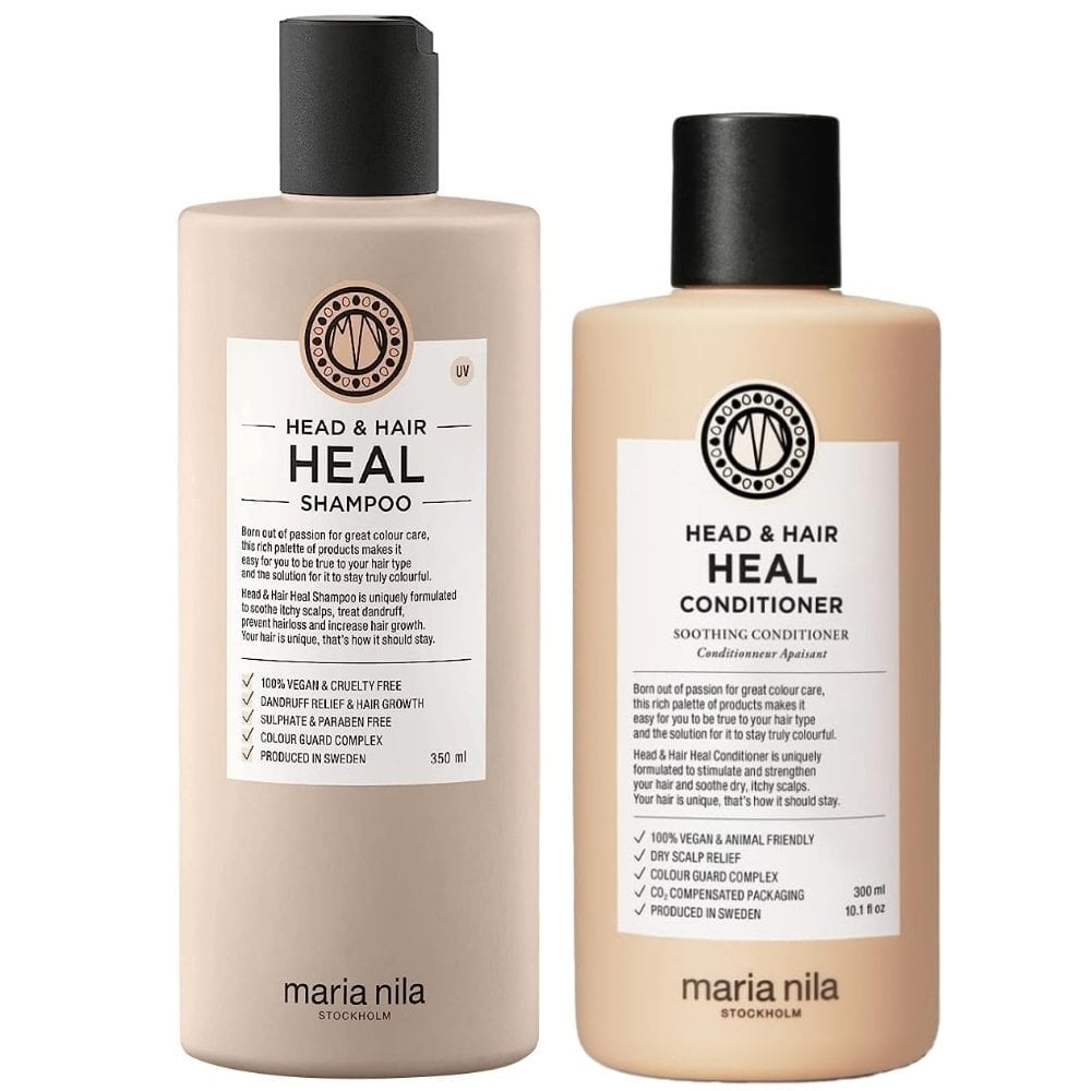 Maria Nila Head & Hair Heal Soothing Shampoo 350ml & Conditioner 300ml Twin