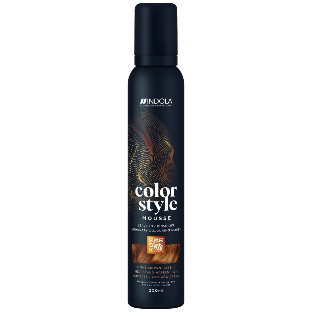 Indola Colour Style Mousse Light Brown Hazel 200ml 2