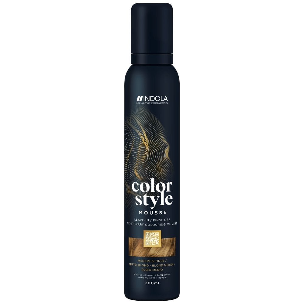 Indola Colour Style Mousse Medium Blonde 200ml 2