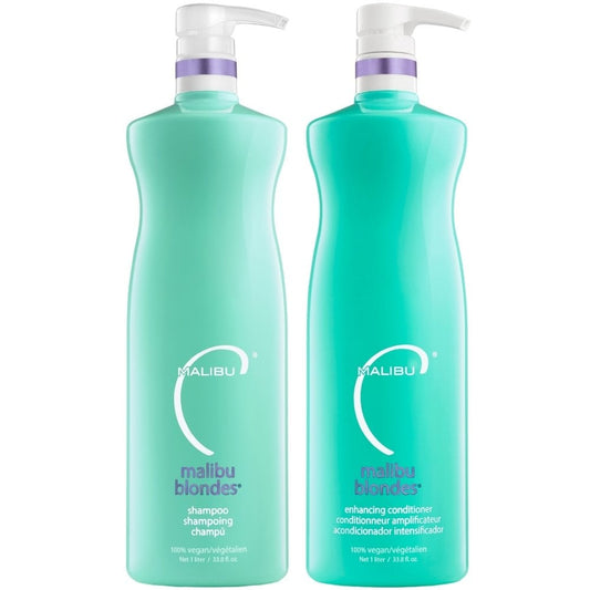 Malibu C Blondes Wellness Enhancing Shampoo & Conditioner Twin 2 x 1000ml