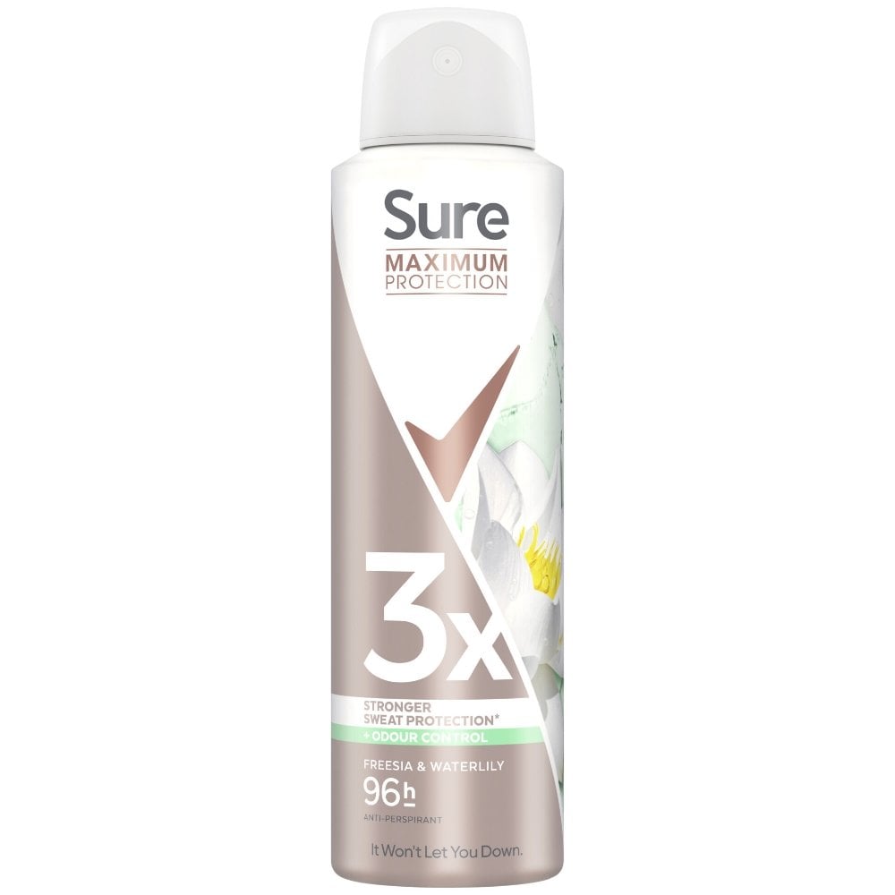 Sure Maximum Protection 96h Freesia & Water Lily Anti-Perspirant ...