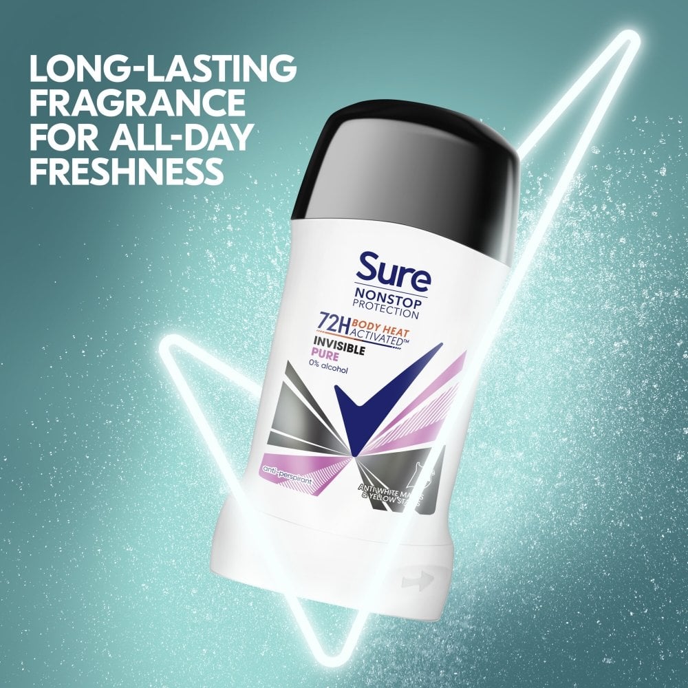 Deodorant Unscented Sure Anti-Perspirant & Deodorant, Invisible Solid ...