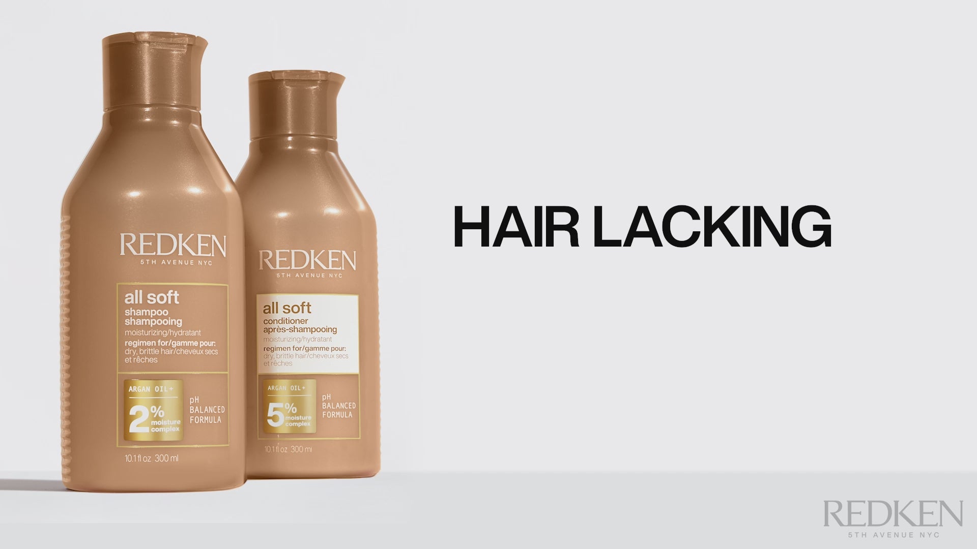 Redken All Soft Moisturising Shampoo 300ml, Conditioner