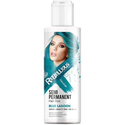 Rebellious Semi Permanent Hair Colour Blue Lagoon 100ml
