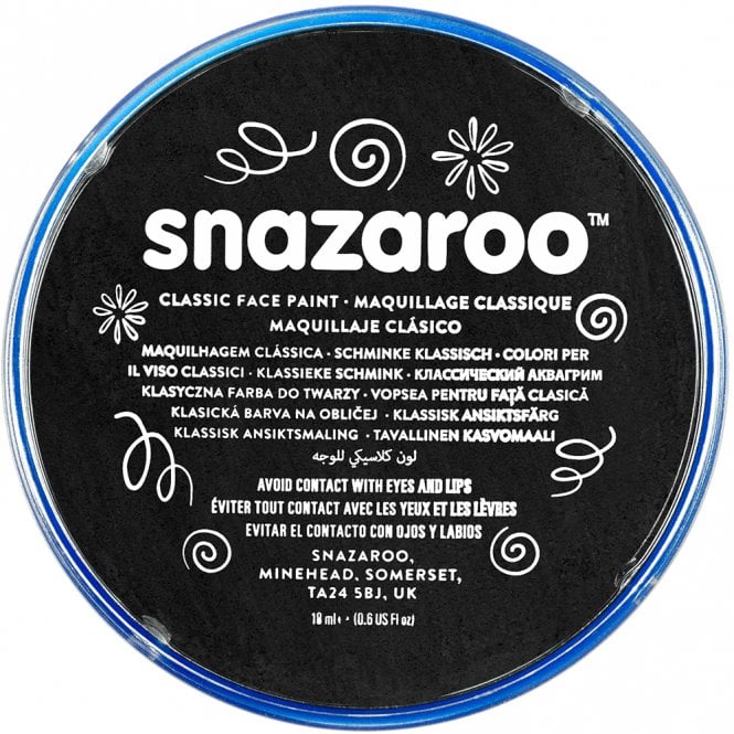 Snazaroo Classic Face Paint 18ml - Black