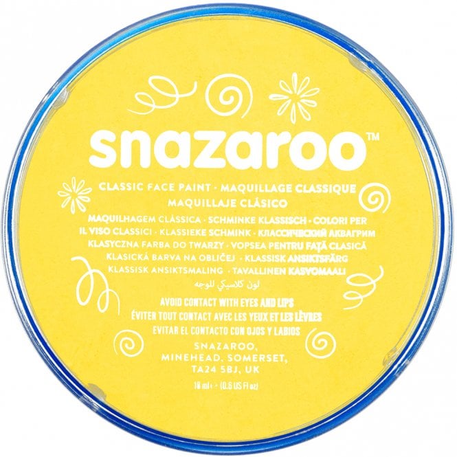 Snazaroo Classic Face Paint 18ml - Bright Yellow