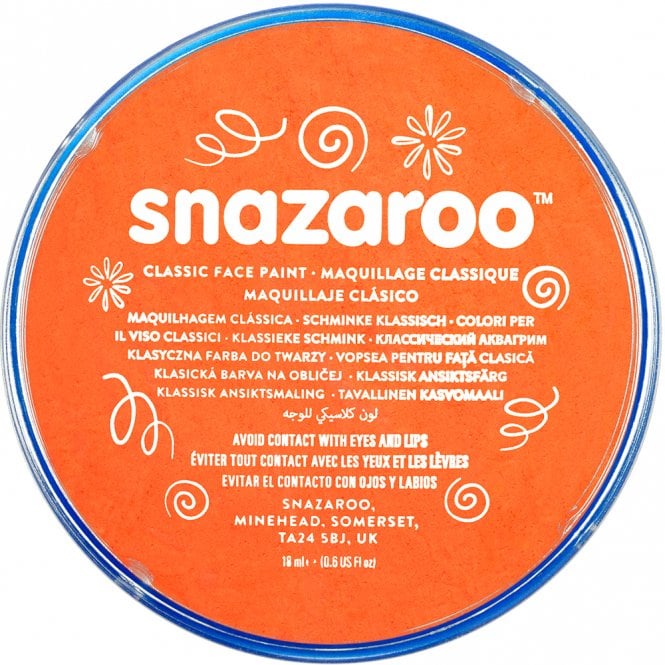 Snazaroo Classic Face Paint 18ml - Orange