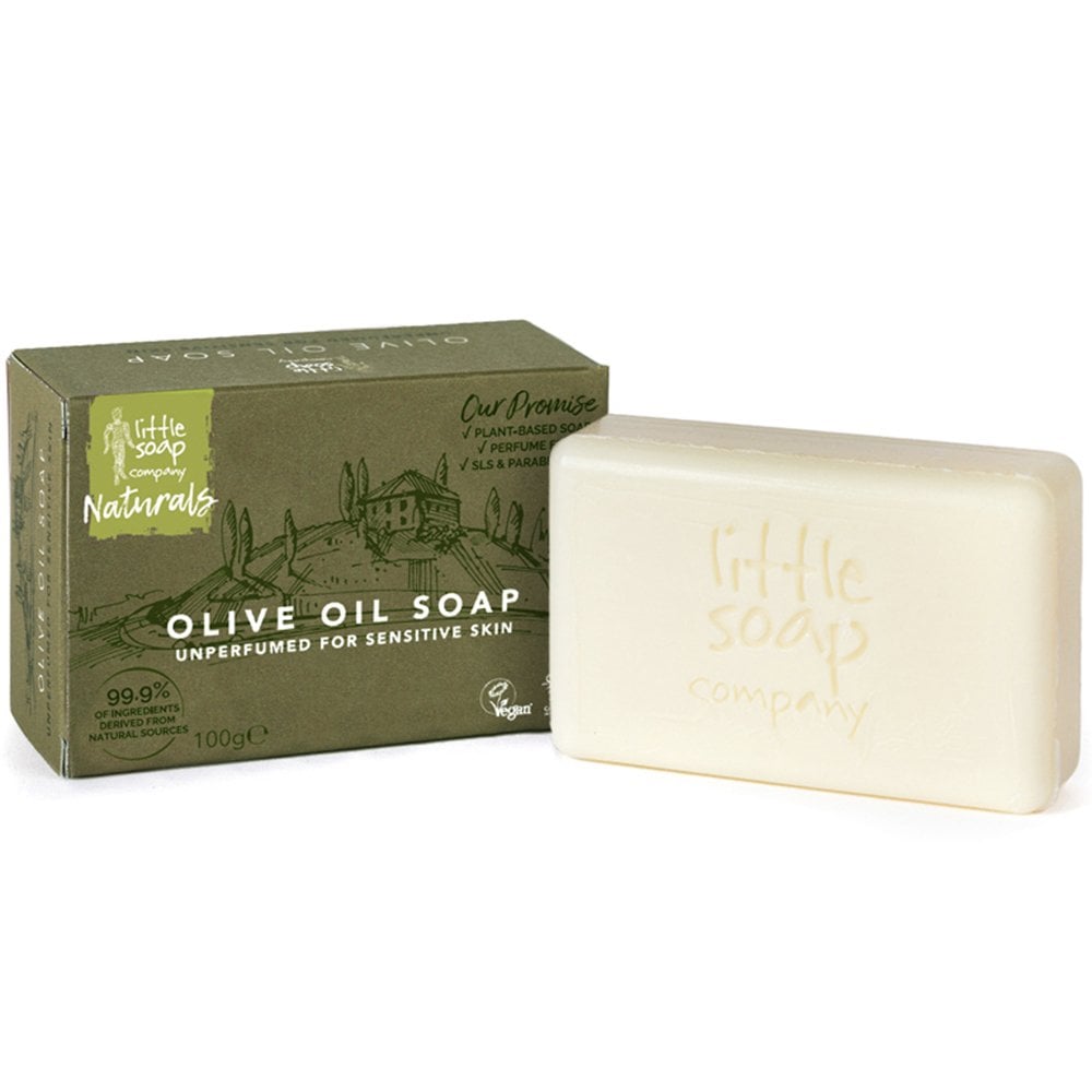 Little Soap Company Eco Warrior Unperfumed Olive Oil Soap Bar 100g