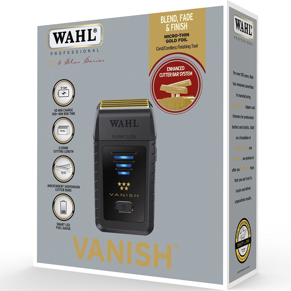 未使用品 wahl シェーバー 5starシリーズのvanish WAHL 5STAR SERIES VANISH ウォール バニシュ バニッシュ
